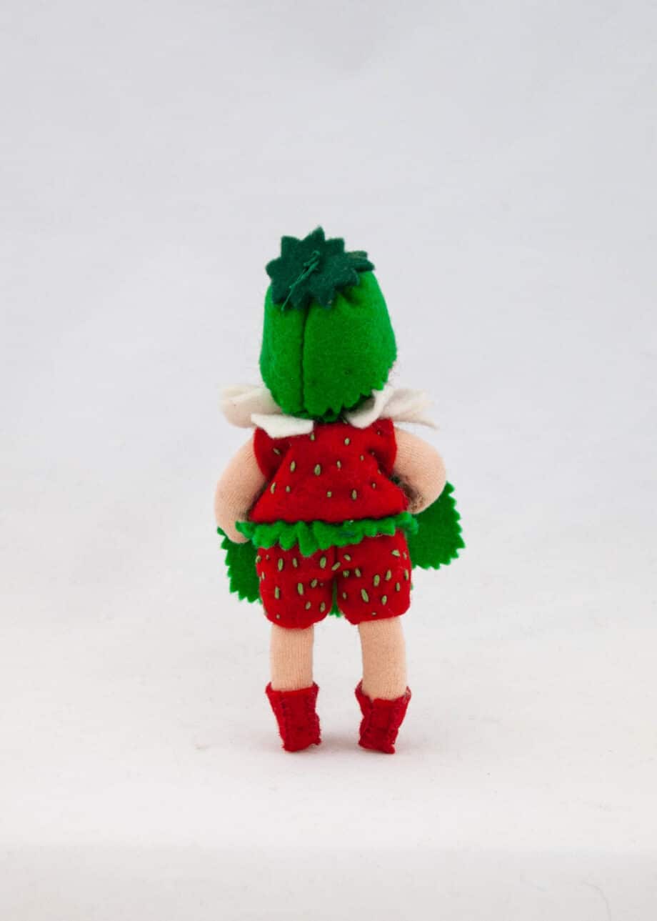 woodland strawberry doll front view